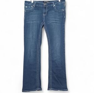 Premiere Denim by rue21 Women's Aztec Embroidered Bootcut Jeans 14 Rodeo Cowgirl